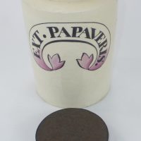 Ext Papaveris Creamware Apothecary Jar