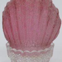 Clamshell Red Ruby Glass Fairy Lamp