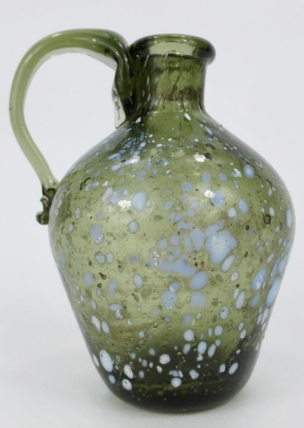 Rare Miniature Nailsea Glass Jug Bottle