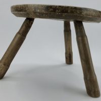 Antique Wood Milking Stool No2