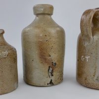 Early English Stoneware Blacking Jar