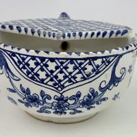 Rare Faience Tin Glazed Pottery Invalid Feeder