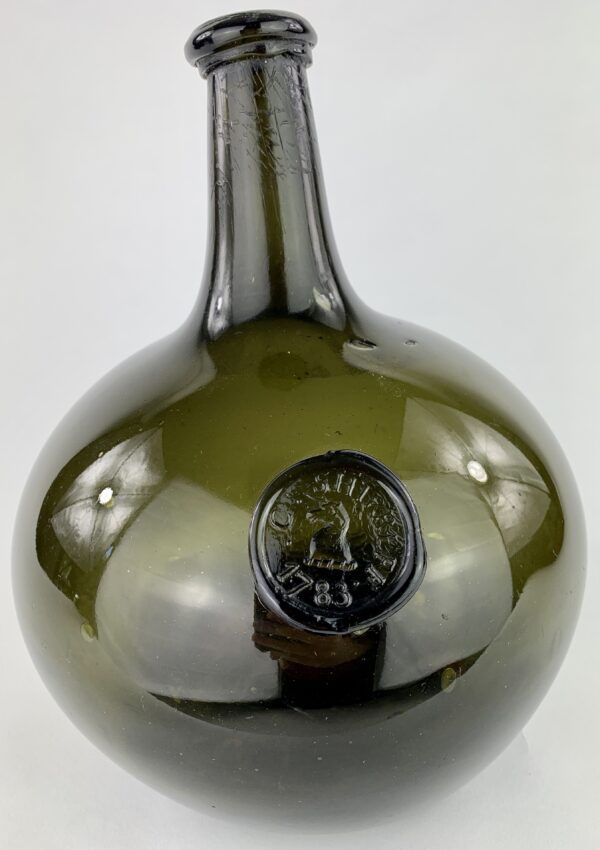 Antique Sealed Wine Bottle Charles Shirreff 1783