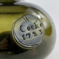 Sealed Onion Bottle William Cocke 1723