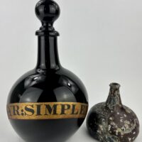 Amethyst Glass Apothecary Bottle