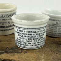 Antique Pottery Ointment Pots