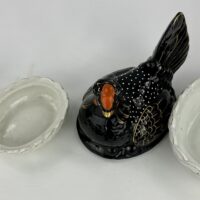 Staffordshire Pottery Chicken Egg Baskets