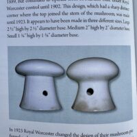 Royal Worcester Mushroom Pie Funnels