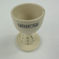 Rare Brownfield Pottery Pie Funnel Egg Cup